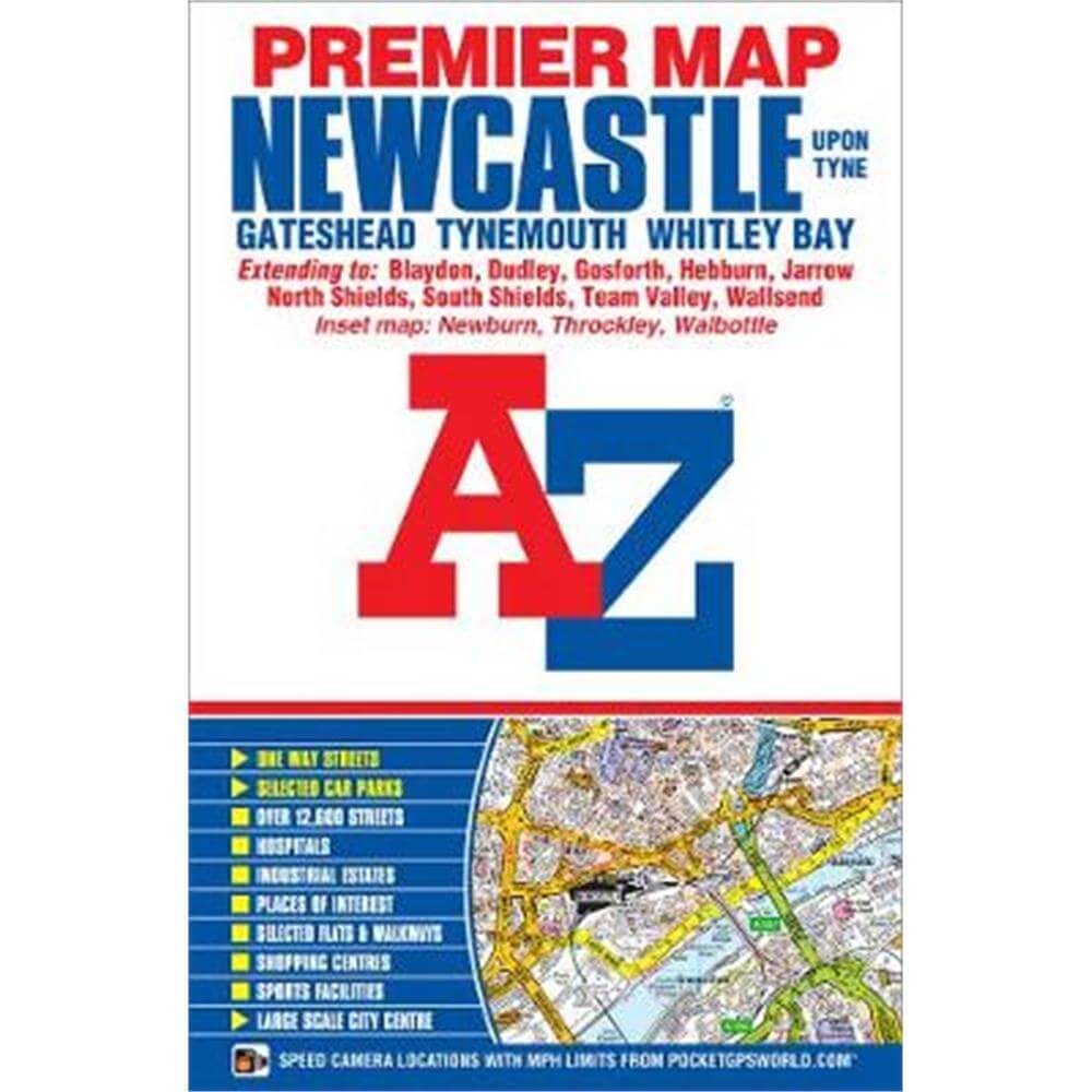 Newcastle Upon Tyne A-Z Premier Map - A-Z maps